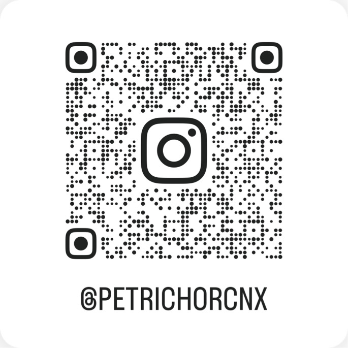 Scan to follow @petrichorcnx on Instagram