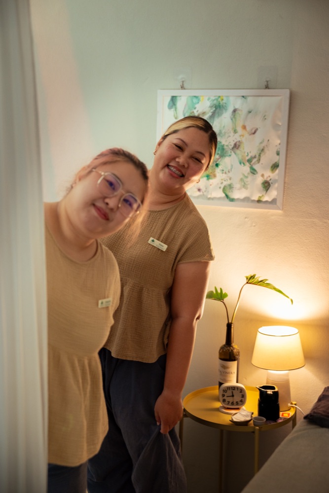 Petrichor massage therapists smiling together